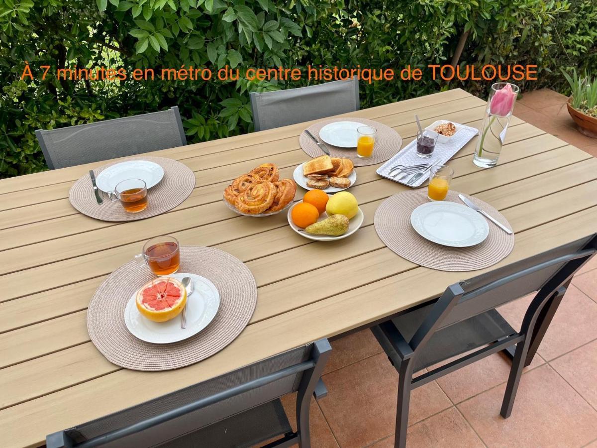 50 M2 T2 Au Calme, Lumineux, Confortable, Cosy, Climatise, Privatif Avec Parking Gratuit Et Terrasse Toulouse Ngoại thất bức ảnh